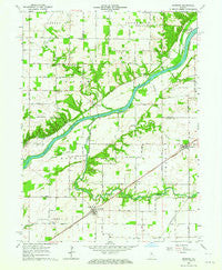 Burrows Indiana Historical topographic map, 1:24000 scale, 7.5 X 7.5 Minute, Year 1962