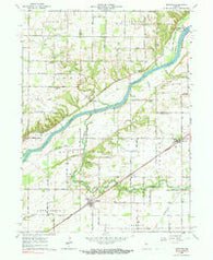 Burrows Indiana Historical topographic map, 1:24000 scale, 7.5 X 7.5 Minute, Year 1962