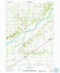 Burrows Indiana Historical topographic map, 1:24000 scale, 7.5 X 7.5 Minute, Year 1962