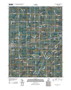 Butler East Indiana Historical topographic map, 1:24000 scale, 7.5 X 7.5 Minute, Year 2010