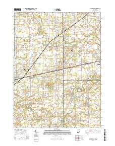 Butler East Indiana Current topographic map, 1:24000 scale, 7.5 X 7.5 Minute, Year 2016