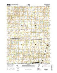 Butler West Indiana Current topographic map, 1:24000 scale, 7.5 X 7.5 Minute, Year 2016