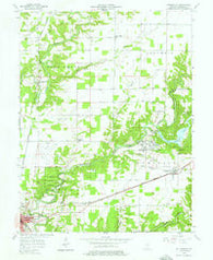 Butlerville Indiana Historical topographic map, 1:24000 scale, 7.5 X 7.5 Minute, Year 1957