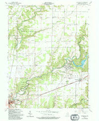 Butlerville Indiana Historical topographic map, 1:24000 scale, 7.5 X 7.5 Minute, Year 1957
