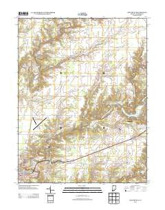 Butlerville Indiana Historical topographic map, 1:24000 scale, 7.5 X 7.5 Minute, Year 2013