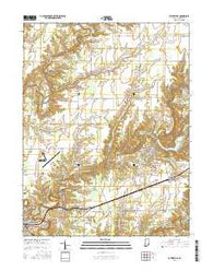 Butlerville Indiana Current topographic map, 1:24000 scale, 7.5 X 7.5 Minute, Year 2016