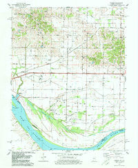 Caborn Indiana Historical topographic map, 1:24000 scale, 7.5 X 7.5 Minute, Year 1978