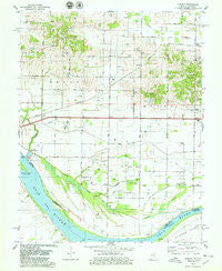 Caborn Indiana Historical topographic map, 1:24000 scale, 7.5 X 7.5 Minute, Year 1978