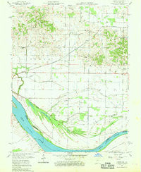 Caborn Indiana Historical topographic map, 1:24000 scale, 7.5 X 7.5 Minute, Year 1957