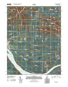 Caborn Indiana Historical topographic map, 1:24000 scale, 7.5 X 7.5 Minute, Year 2010