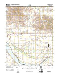 Caborn Indiana Historical topographic map, 1:24000 scale, 7.5 X 7.5 Minute, Year 2013