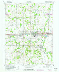 Cambridge City Indiana Historical topographic map, 1:24000 scale, 7.5 X 7.5 Minute, Year 1960