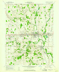 Cambridge City Indiana Historical topographic map, 1:24000 scale, 7.5 X 7.5 Minute, Year 1960