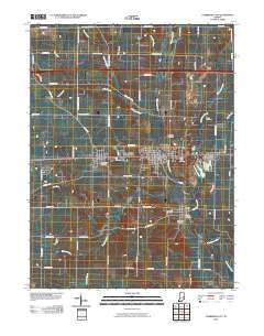 Cambridge City Indiana Historical topographic map, 1:24000 scale, 7.5 X 7.5 Minute, Year 2010