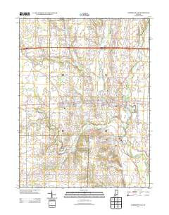 Cambridge City Indiana Historical topographic map, 1:24000 scale, 7.5 X 7.5 Minute, Year 2013