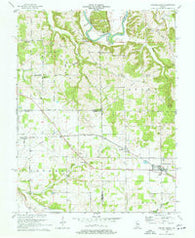 Campbellsburg Indiana Historical topographic map, 1:24000 scale, 7.5 X 7.5 Minute, Year 1970