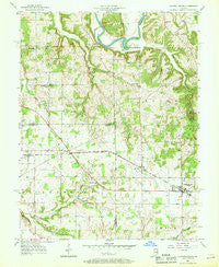 Campbellsburg Indiana Historical topographic map, 1:24000 scale, 7.5 X 7.5 Minute, Year 1957