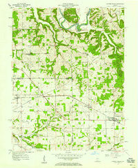 Campbellsburg Indiana Historical topographic map, 1:24000 scale, 7.5 X 7.5 Minute, Year 1957