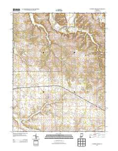 Campbellsburg Indiana Historical topographic map, 1:24000 scale, 7.5 X 7.5 Minute, Year 2013