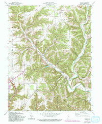 Canaan Indiana Historical topographic map, 1:24000 scale, 7.5 X 7.5 Minute, Year 1971