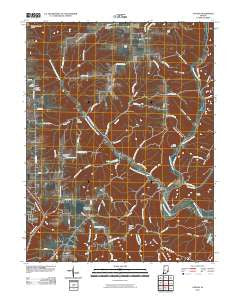Canaan Indiana Historical topographic map, 1:24000 scale, 7.5 X 7.5 Minute, Year 2010