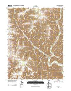 Canaan Indiana Historical topographic map, 1:24000 scale, 7.5 X 7.5 Minute, Year 2013