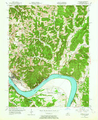 Cannelton Indiana Historical topographic map, 1:24000 scale, 7.5 X 7.5 Minute, Year 1953