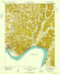 Cannelton Indiana Historical topographic map, 1:24000 scale, 7.5 X 7.5 Minute, Year 1949