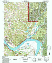 Cannelton Indiana Historical topographic map, 1:24000 scale, 7.5 X 7.5 Minute, Year 1993