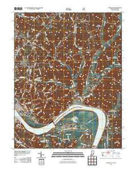 Cannelton Indiana Historical topographic map, 1:24000 scale, 7.5 X 7.5 Minute, Year 2011