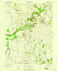 Carlisle Indiana Historical topographic map, 1:24000 scale, 7.5 X 7.5 Minute, Year 1957