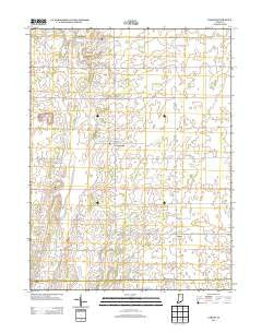 Carlos Indiana Historical topographic map, 1:24000 scale, 7.5 X 7.5 Minute, Year 2013