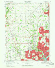 Carmel Indiana Historical topographic map, 1:24000 scale, 7.5 X 7.5 Minute, Year 1967