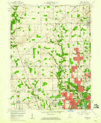 Carmel Indiana Historical topographic map, 1:24000 scale, 7.5 X 7.5 Minute, Year 1959