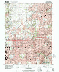 Carmel Indiana Historical topographic map, 1:24000 scale, 7.5 X 7.5 Minute, Year 1998