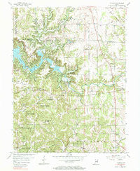 Cataract Indiana Historical topographic map, 1:24000 scale, 7.5 X 7.5 Minute, Year 1956