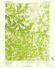 Cataract Indiana Historical topographic map, 1:24000 scale, 7.5 X 7.5 Minute, Year 1956