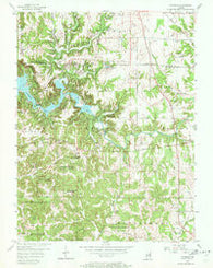 Cataract Indiana Historical topographic map, 1:24000 scale, 7.5 X 7.5 Minute, Year 1956