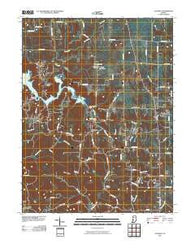 Cataract Indiana Historical topographic map, 1:24000 scale, 7.5 X 7.5 Minute, Year 2010