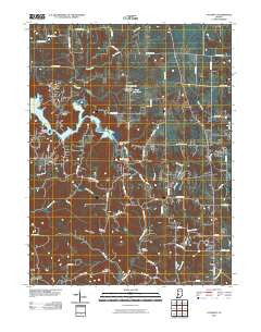 Cataract Indiana Historical topographic map, 1:24000 scale, 7.5 X 7.5 Minute, Year 2010
