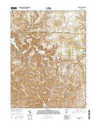 Cataract Indiana Current topographic map, 1:24000 scale, 7.5 X 7.5 Minute, Year 2016