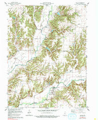 Catlin Indiana Historical topographic map, 1:24000 scale, 7.5 X 7.5 Minute, Year 1978