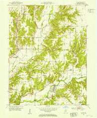 Catlin Indiana Historical topographic map, 1:24000 scale, 7.5 X 7.5 Minute, Year 1952