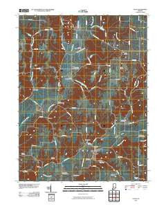 Catlin Indiana Historical topographic map, 1:24000 scale, 7.5 X 7.5 Minute, Year 2010