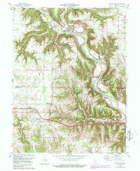 Cedar Grove Indiana Historical topographic map, 1:24000 scale, 7.5 X 7.5 Minute, Year 1974