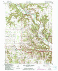 Cedar Grove Indiana Historical topographic map, 1:24000 scale, 7.5 X 7.5 Minute, Year 1974