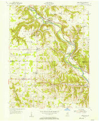Cedar Grove Indiana Historical topographic map, 1:24000 scale, 7.5 X 7.5 Minute, Year 1955