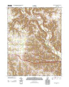 Cedar Grove Indiana Historical topographic map, 1:24000 scale, 7.5 X 7.5 Minute, Year 2013