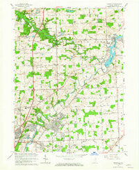Cedarville Indiana Historical topographic map, 1:24000 scale, 7.5 X 7.5 Minute, Year 1963