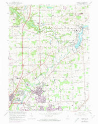 Cedarville Indiana Historical topographic map, 1:24000 scale, 7.5 X 7.5 Minute, Year 1963